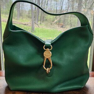 DOONEY & BOURKE GREEN LEATHER BAG